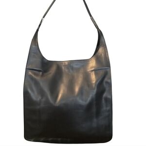 Gucci Vintage Black Leather Hobo Bag In EUC With COA
